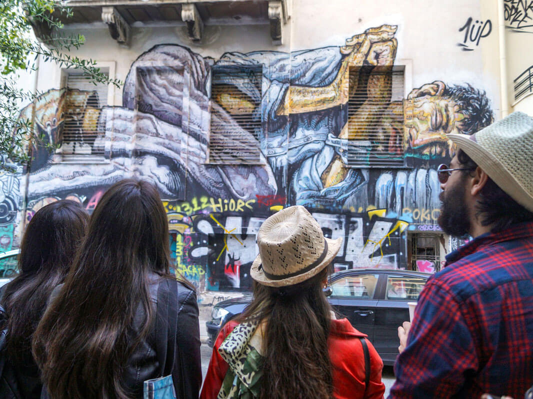 Graffiti by WD in Exarcheia