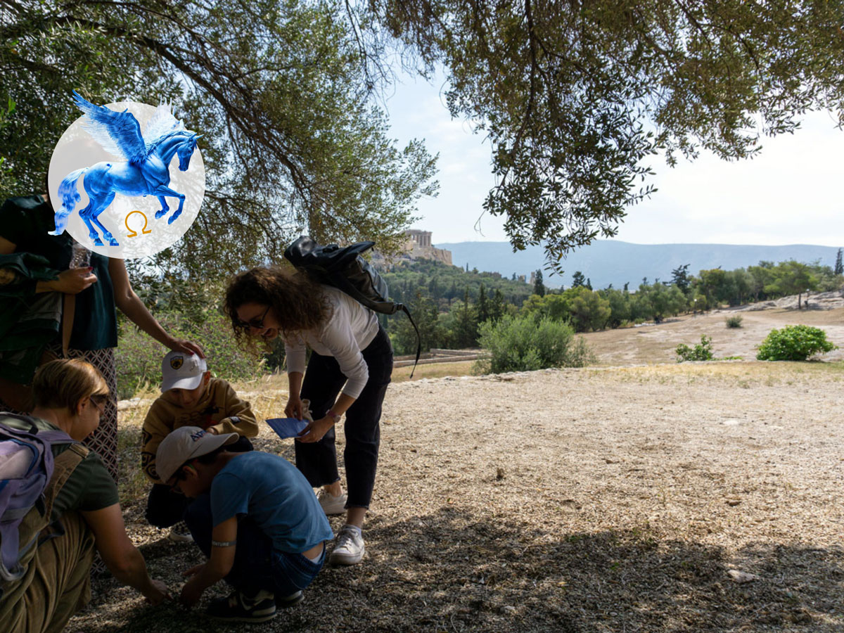 Facing goddess Athena mother of Annabeth