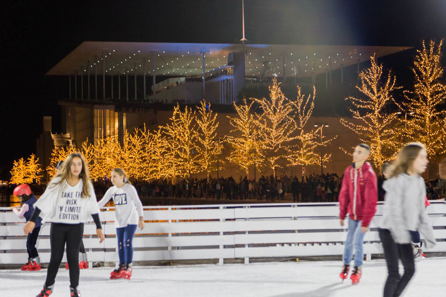 Credits: Nikos Karanikolas Ice skating in SNFCC