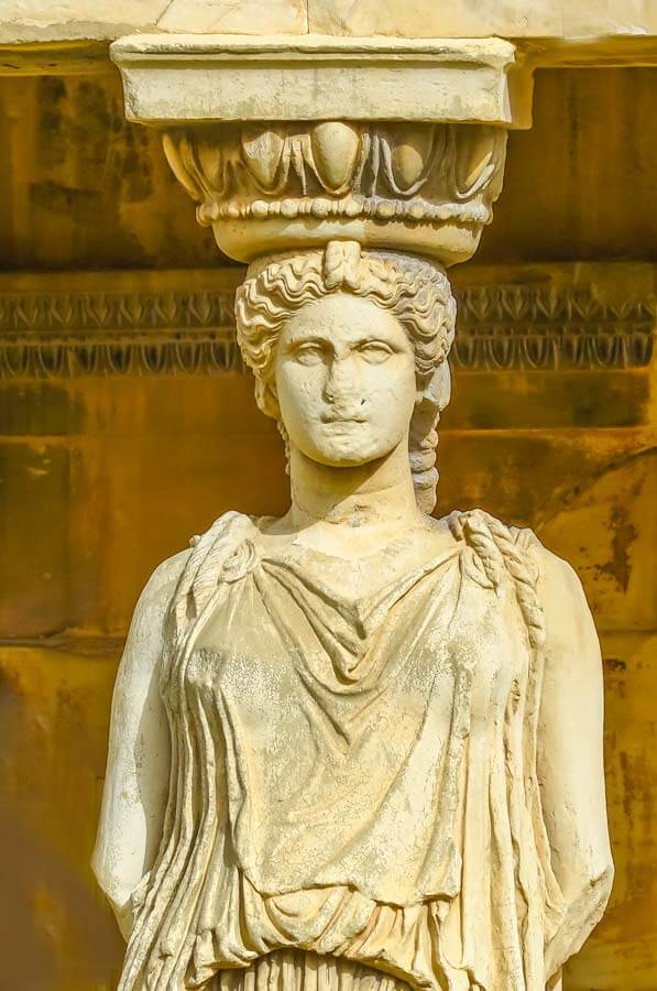 Acropolis caryatid statue