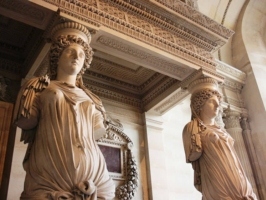 Source: free use from Maxpixel Caryatids in the Louvre Museum in Paris