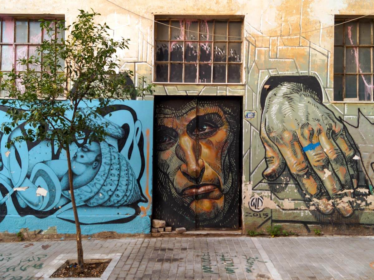 Photo credit: @Greek TravelTellers 'Hope dies Last' mural by street artist WD
