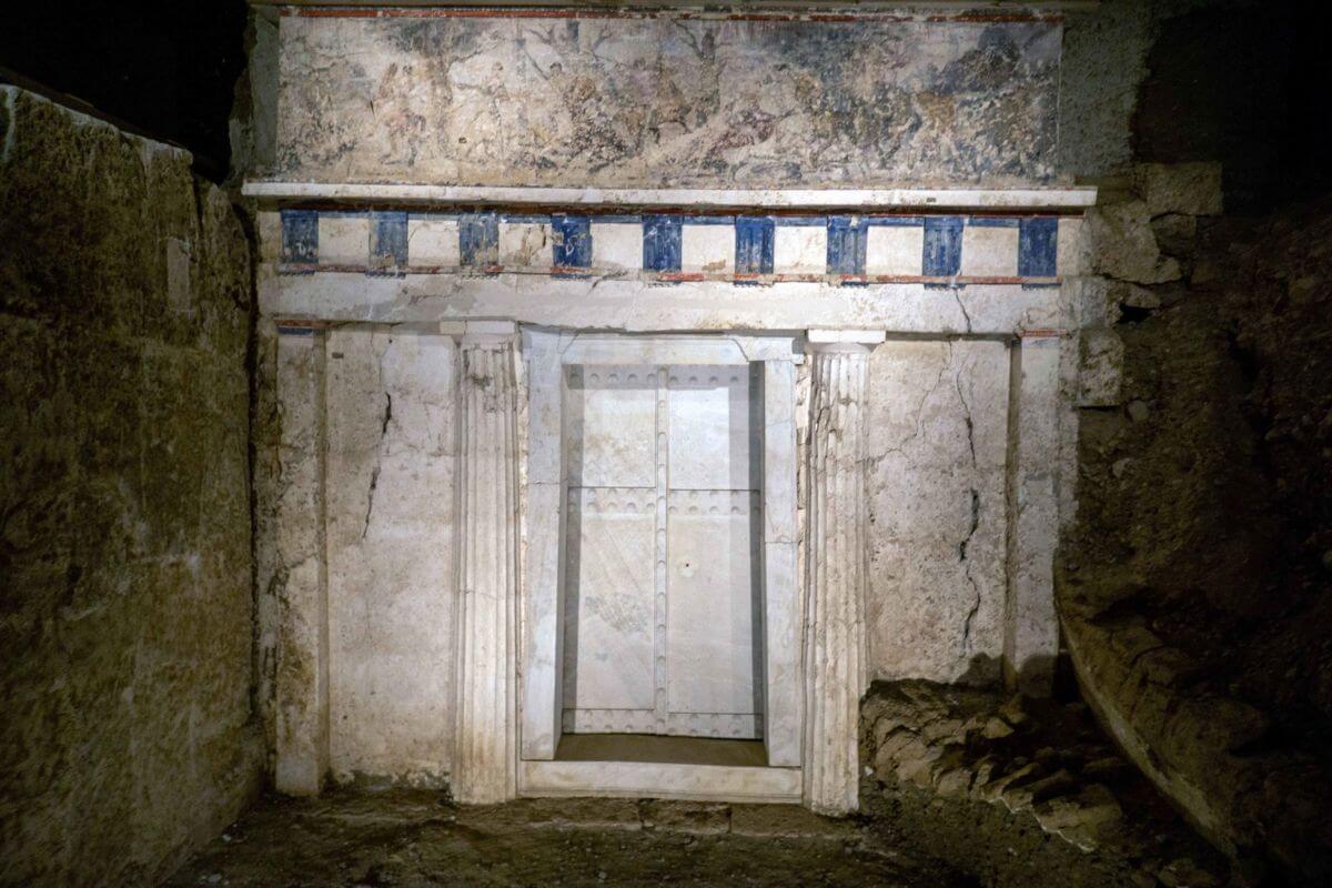 Vergina site Tomb of Philip in Vergina