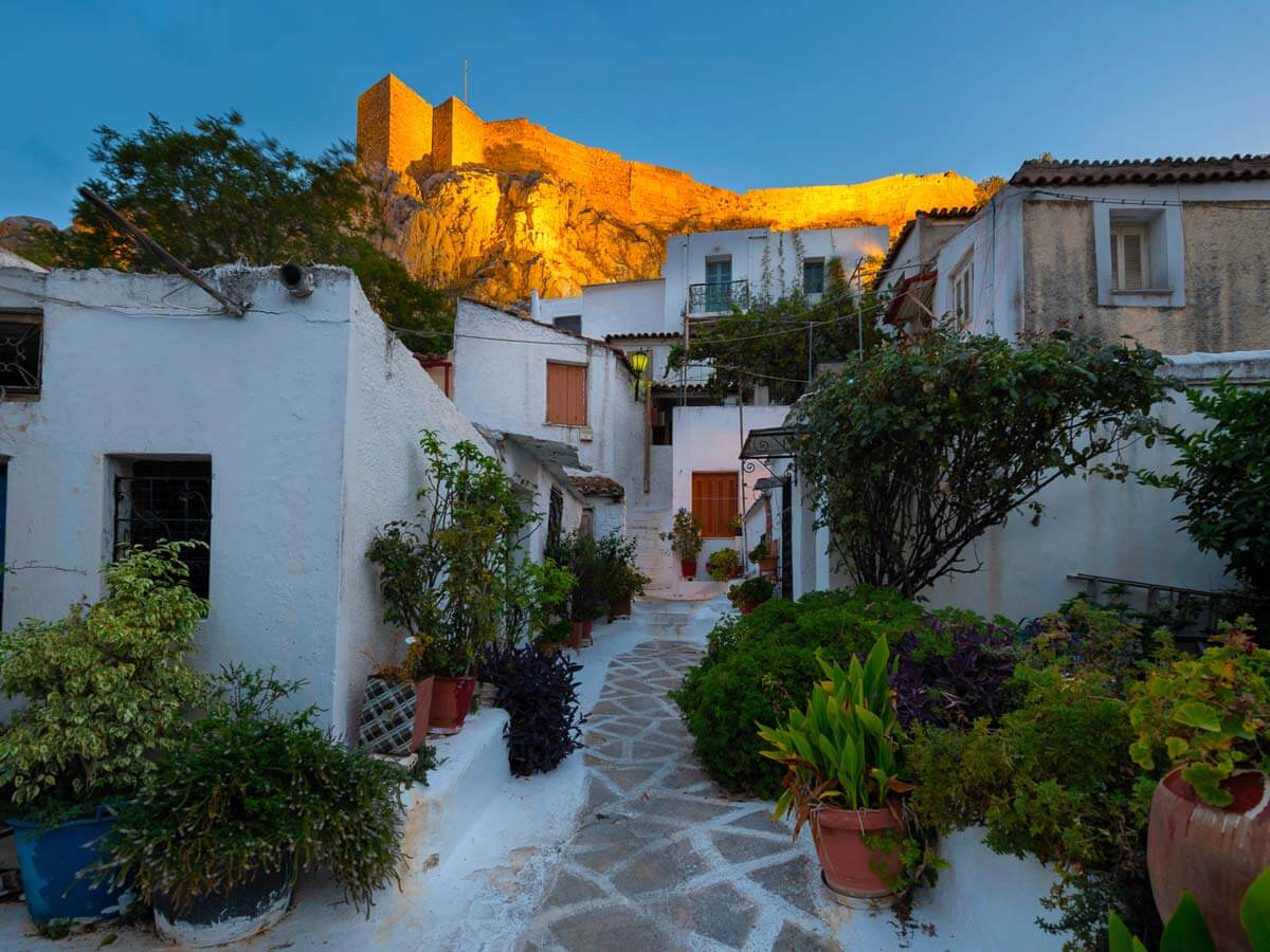Athens Anafiotika neighborhood Anafiotika Athens