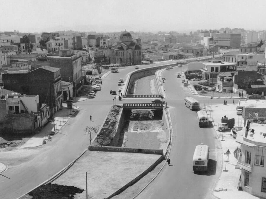 Kallirois street when Ilissos river was still flowing overground