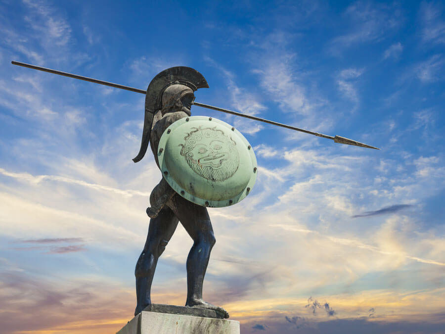The Statue of King Leonidas in Thermopylae