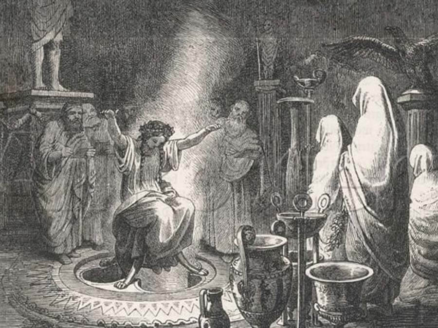 The Oracle of Delphi entranced