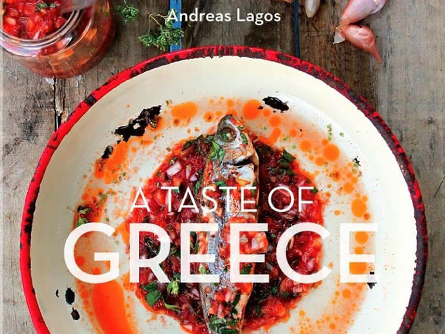 Cover of the “A Taste of Greece” cookbook