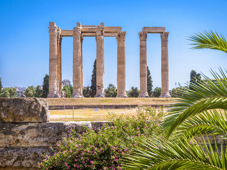 Landmark of the Temple of Olympian Zeus