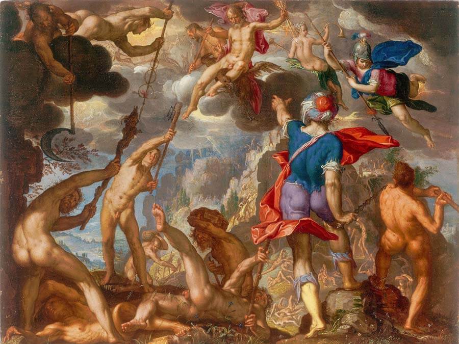 The Battle between the Gods and the Giants