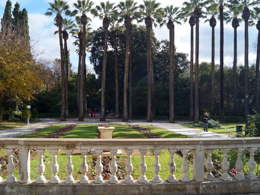 National gardens of Athens