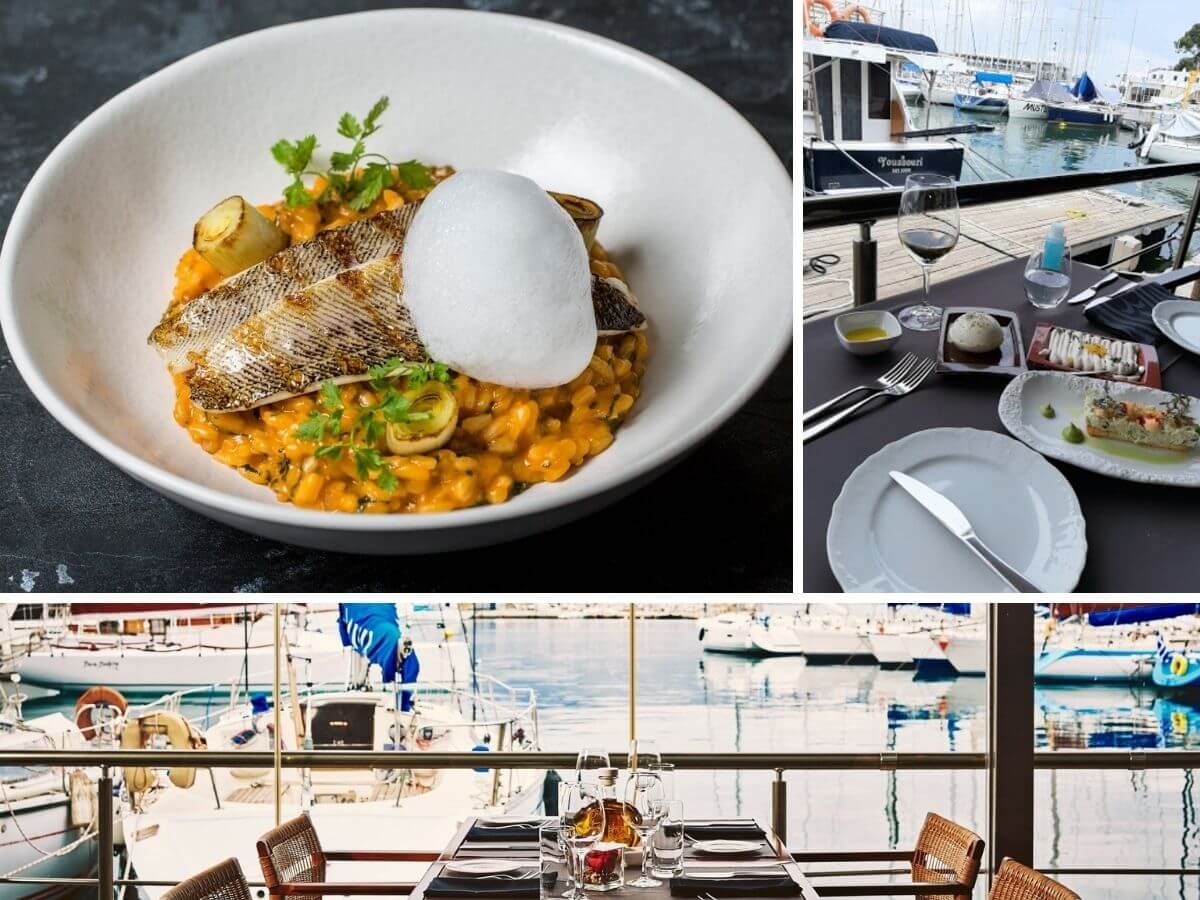 Varoulko Seaside fish restaurant in Piraeus port