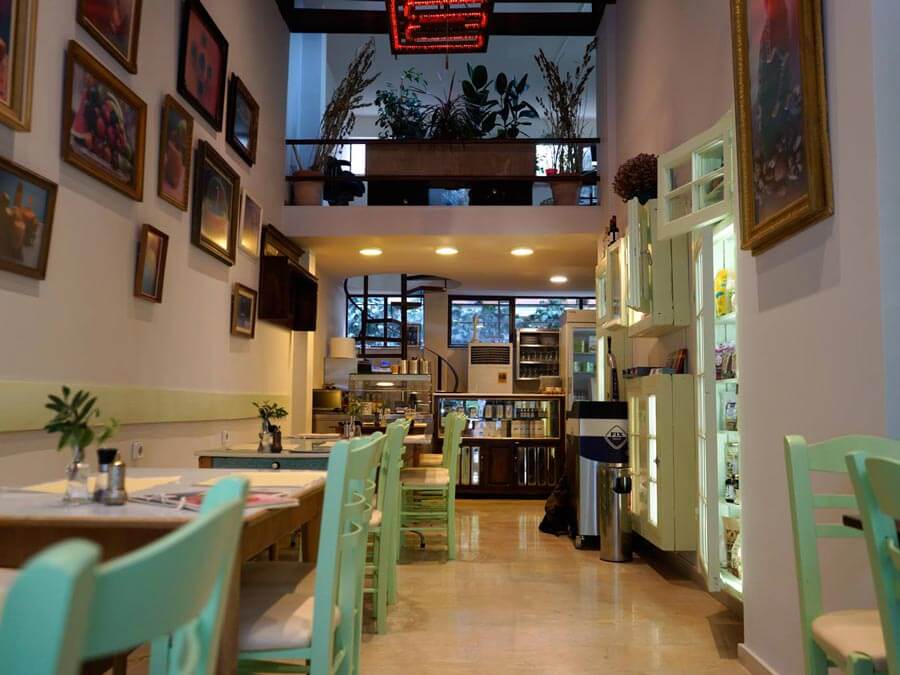 Vegan dinner in Athens