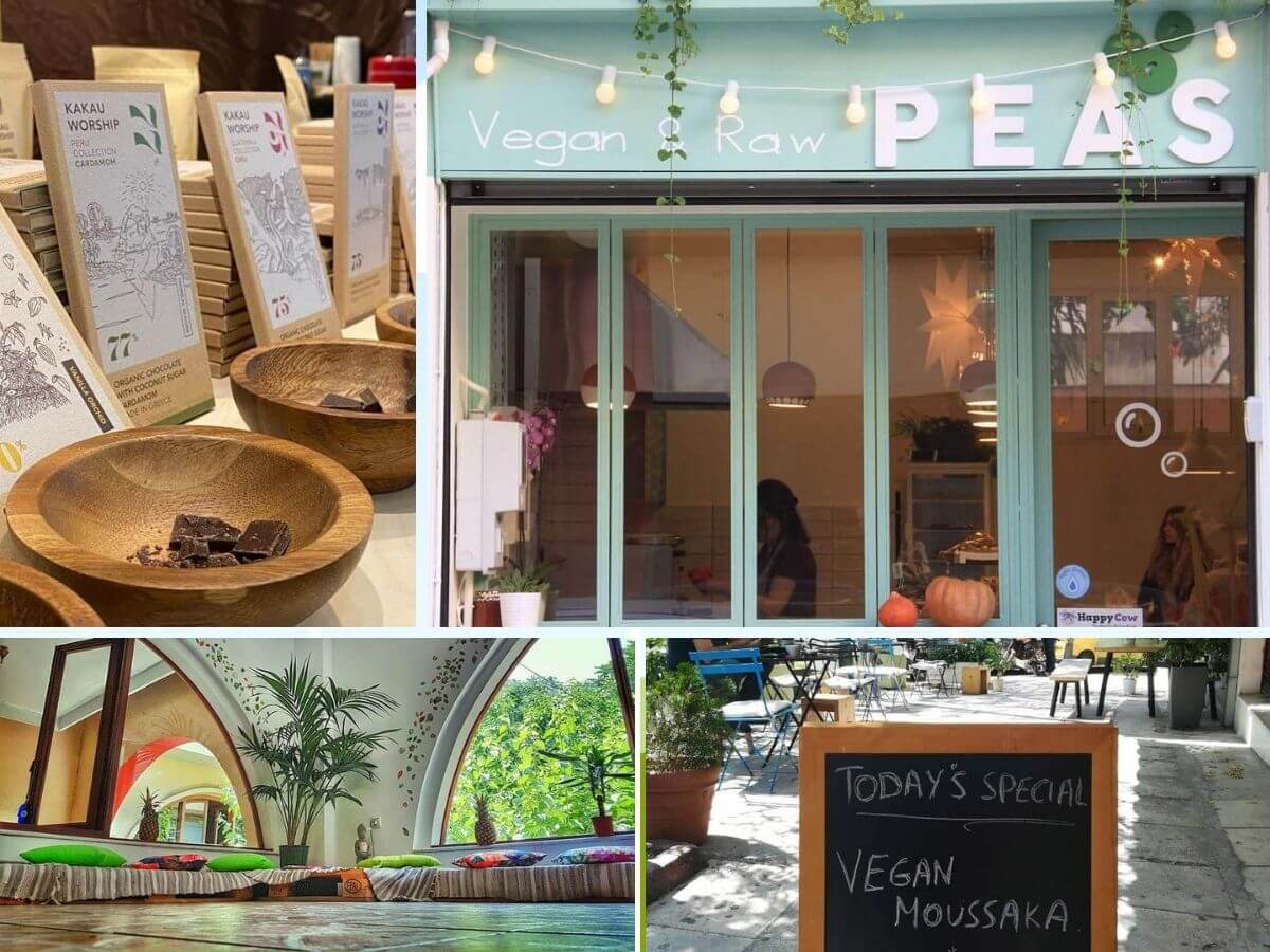 Vegan choices in Athens