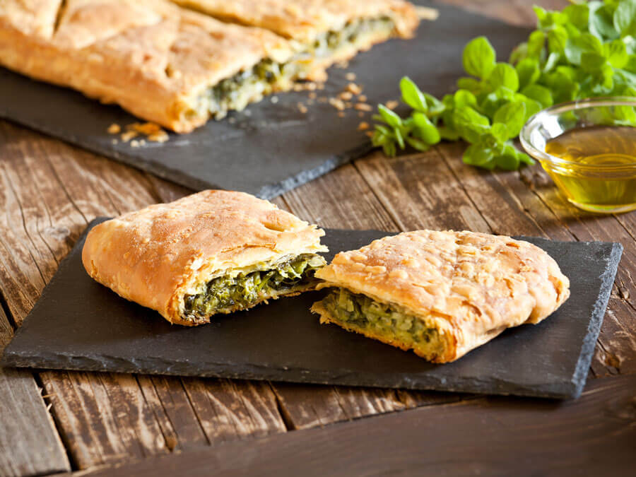Spinach pie with Greek feta