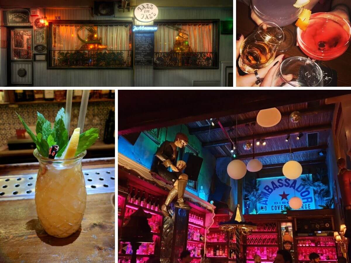 Drinks and vide at bars of Athens